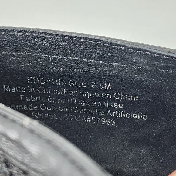 Open Edit Daria Black Mesh Pumps Pointed Toe Heels Shoes Size 9.5 - Picture 5 of 6